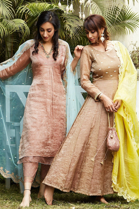 Brown Anarkali